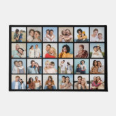 独自の24フォトコラージュ編集可能カラーの作成 ドアマット (正面)