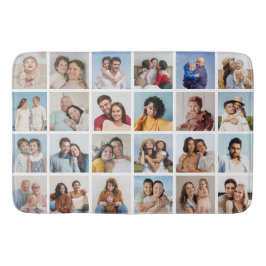 独自の24フォトコラージュ編集可能カラーの作成 バスマット