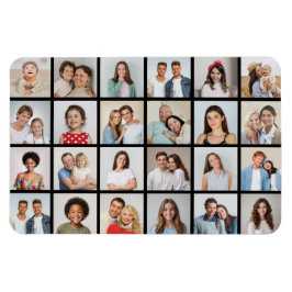 独自の24フォトコラージュ編集可能カラーの作成 マグネット