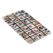 独自の24フォトコラージュ編集可能カラーの作成 マグネット (右側)