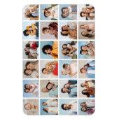 独自の24フォトコラージュ編集可能カラーの作成 マグネット (縦)