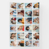 独自の24フォトコラージュ編集可能カラーの作成 横断幕 (縦)