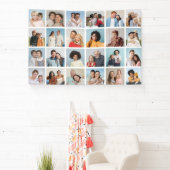 独自の24フォトコラージュ編集可能カラーの作成 横断幕 (インサイチュ)