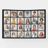 独自の24フォトコラージュ編集可能カラーの作成 横断幕 (横)