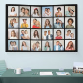 独自の24フォトコラージュ編集可能カラーの作成 横断幕 (トレードショー)