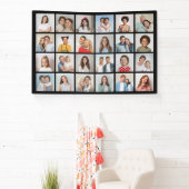 独自の24フォトコラージュ編集可能カラーの作成 横断幕 (インサイチュ)