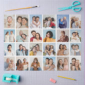 独自の24フォトコラージュ編集可能カラーの作成 薄葉紙 (クラフト)