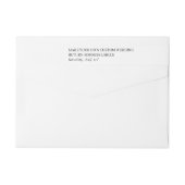 独自の24 xカスタムウェディング差出人住所を作成 ラップアラウンドラベル (裏面)