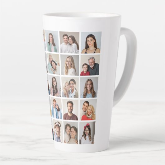 独自の25フォトコラージュを作成 カフェラテマグ (右アングル)