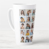 独自の25フォトコラージュを作成 カフェラテマグ (左アングル)