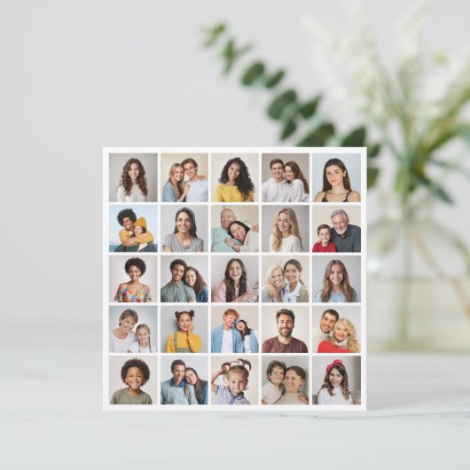 独自の25フォトコラージュを作成 カード (スタンド正面)