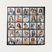 独自の25フォトコラージュを作成 タペストリー (正面)