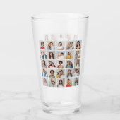 独自の25フォトコラージュを作成 タンブラーグラス (裏面)