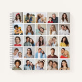 独自の25フォトコラージュを作成 ノートブック (正面)