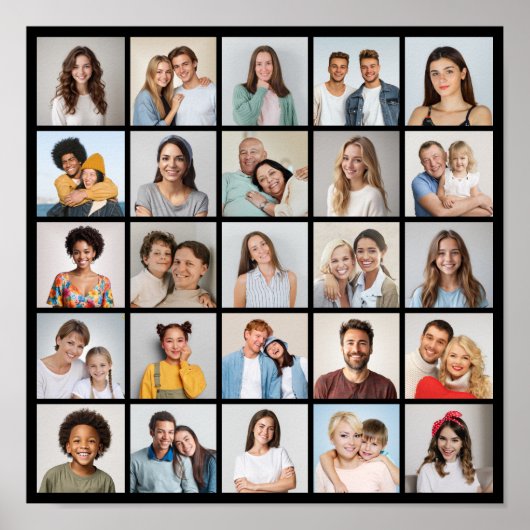 独自の25フォトコラージュを作成 ポスター (正面)