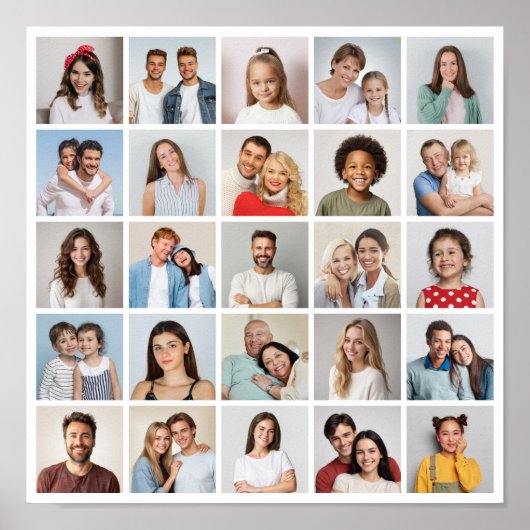 独自の25フォトコラージュを作成 ポスター (正面)