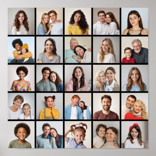 独自の25フォトコラージュを作成 ポスター (正面)