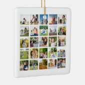 独自の25フォトコラージュを編集可能に作成 セラミックオーナメント (右)