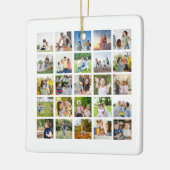 独自の25フォトコラージュを編集可能に作成 セラミックオーナメント (左)