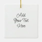 独自の25フォトコラージュを編集可能に作成 セラミックオーナメント (裏面)