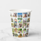 独自の25フォトコラージュを編集可能に作成 紙コップ (正面)