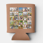 独自の25フォトコラージュを編集可能に作成 缶クーラー (裏面)