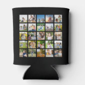 独自の25フォトコラージュを編集可能に作成 缶クーラー (裏面)