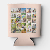 独自の25フォトコラージュを編集可能に作成 缶クーラー (正面)