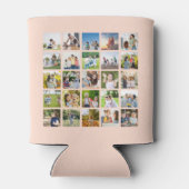 独自の25フォトコラージュを編集可能に作成 缶クーラー (裏面)