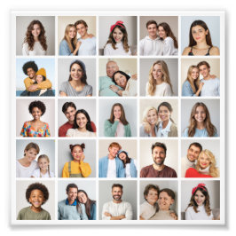 独自の25枚のフォトコラージュの写真の拡大を作成 フォトプリント           