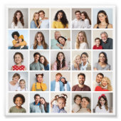 独自の25枚のフォトコラージュの写真の拡大を作成 フォトプリント            (正面)