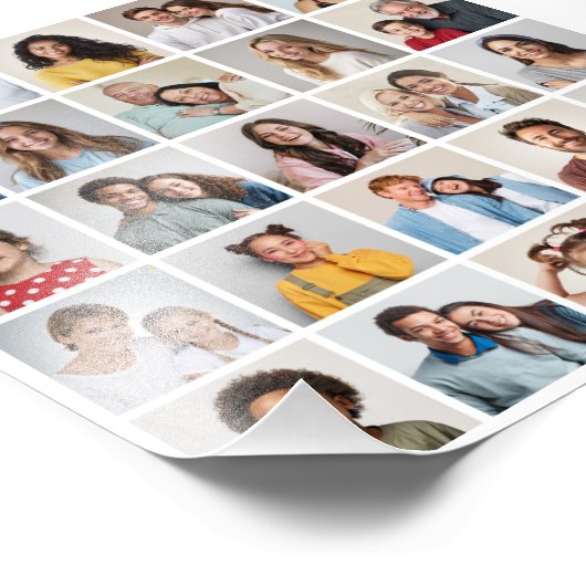 独自の25枚のフォトコラージュの写真の拡大を作成 フォトプリント            (角)