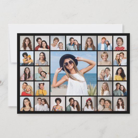 独自の27フォトコラージュのグリーティングカードを作成する (正面)