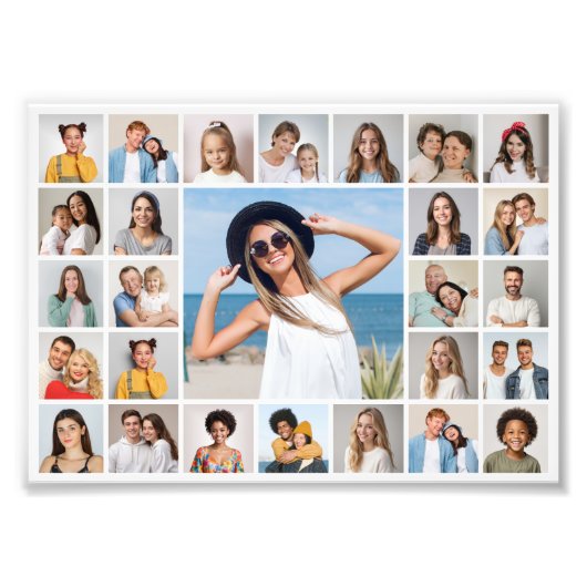 独自の27フォトコラージュの写真の拡大を作成 フォトプリント            (正面)