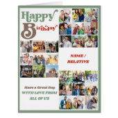 独自の27フォトコラージュを作成する大きな誕生日 (正面)