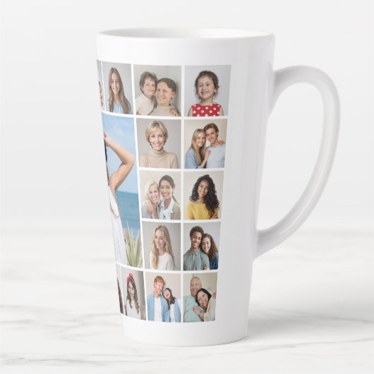 独自の27フォトコラージュを作成 カフェラテマグ (右)