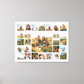 独自の27フォトコラージュを作成 キャンバスプリント (正面)