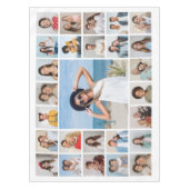 独自の27フォトコラージュを作成 テーブルクロス (正面)