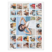 独自の27フォトコラージュを作成 テーブルクロス (正面)