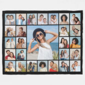 独自の27フォトコラージュを作成 フリースブランケット (正面(横))