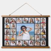 独自の27フォトコラージュを作成 吊り下げ型タペストリー (正面)