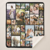 独自の28フォトカスタムコラージュを作成 シェルパブランケット (正面)