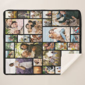 独自の28フォトカスタムコラージュを作成 シェルパブランケット (正面(横))