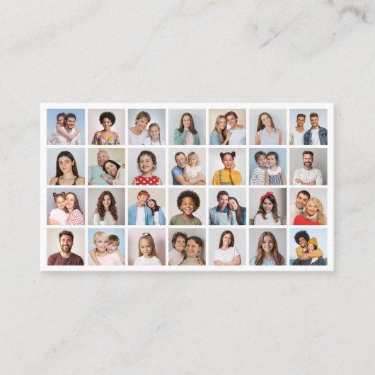 独自の28フォトコラージパック100の作成 名刺 (正面)