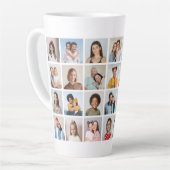 独自の28フォトコラージュを作成 カフェラテマグ (左アングル)