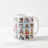 独自の28フォトコラージュを作成 コーヒーマグカップ (正面右)