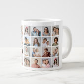 独自の28フォトコラージュを作成 ジャンボコーヒーマグカップ (正面右)