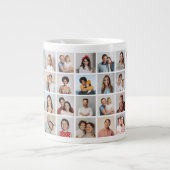 独自の28フォトコラージュを作成 ジャンボコーヒーマグカップ (正面)