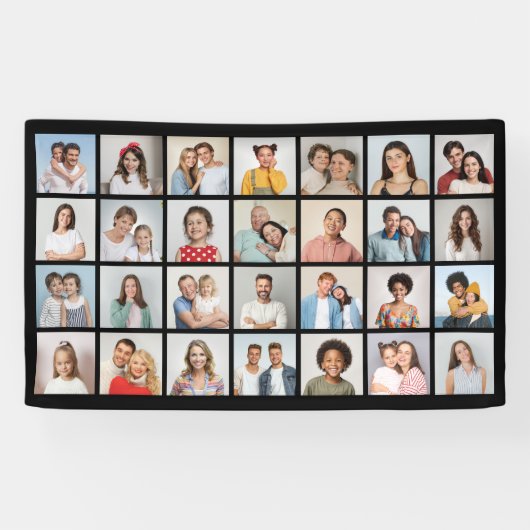 独自の28フォトコラージュを作成 横断幕 (横)