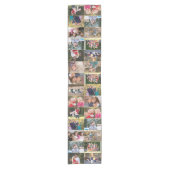 独自の28家族のフォトコラージホームデコールを作成 ショートテーブルランナー (正面)